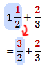 convert mixed to improper fraction