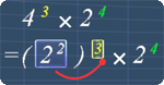 Examples on using exponent laws