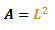 formula for the area of a square